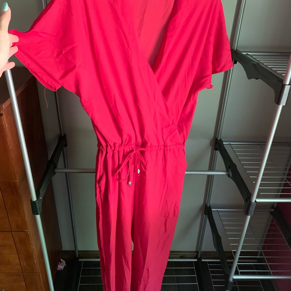 Red jumpsuit